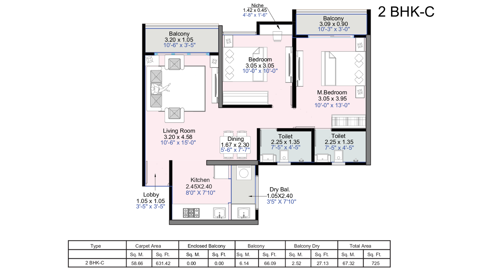 Kohinoor-Central-Park-2-BHK-725-sqft