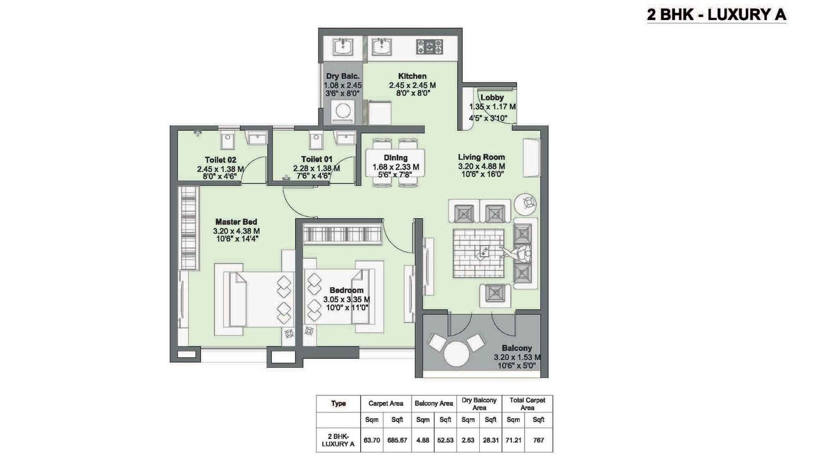 Kohinoor-Riverdale-floor-plan-2-bhk-767-sqft