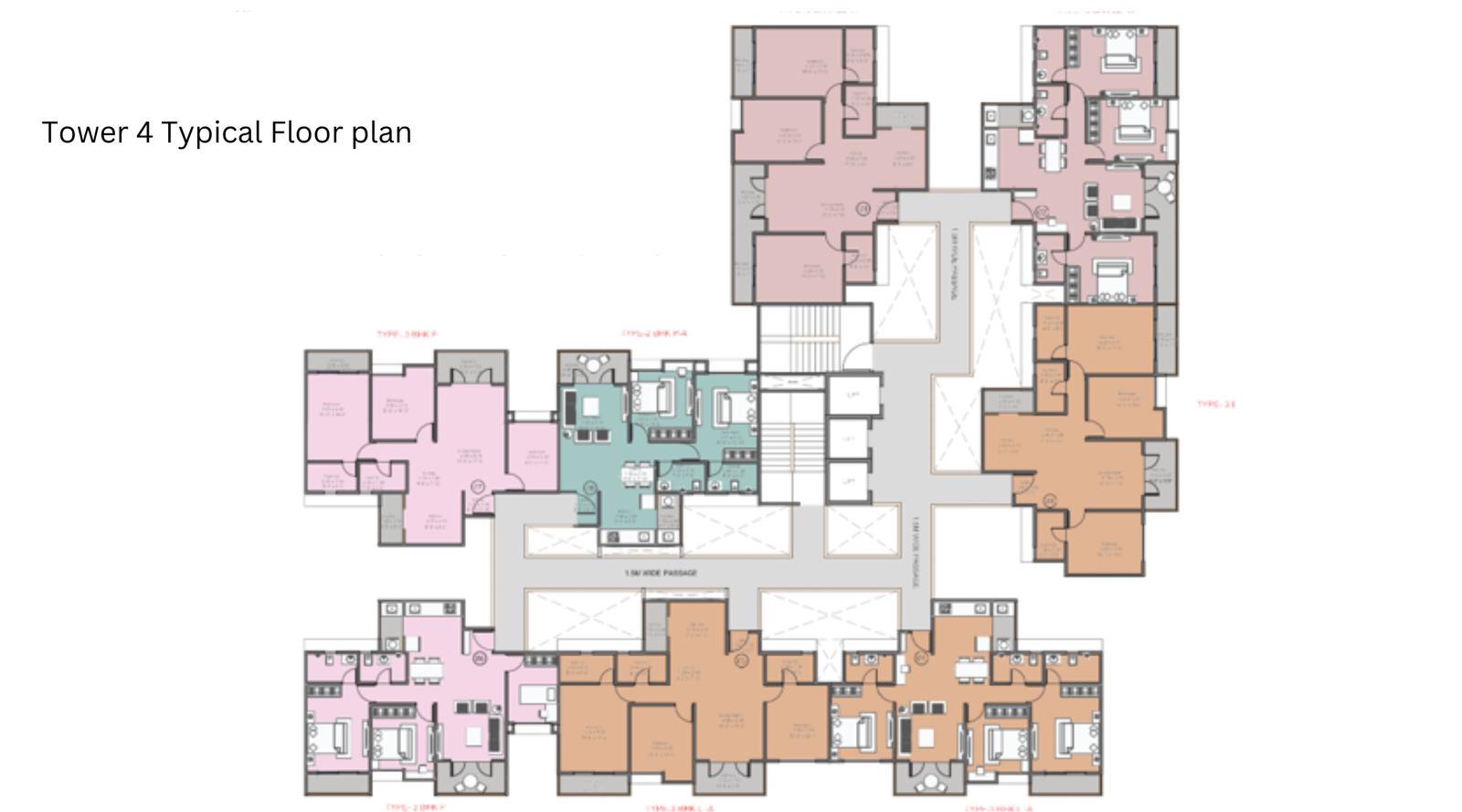 Kohinoor-Viva-Pixel-Tower-4-Typical-Floor-plan